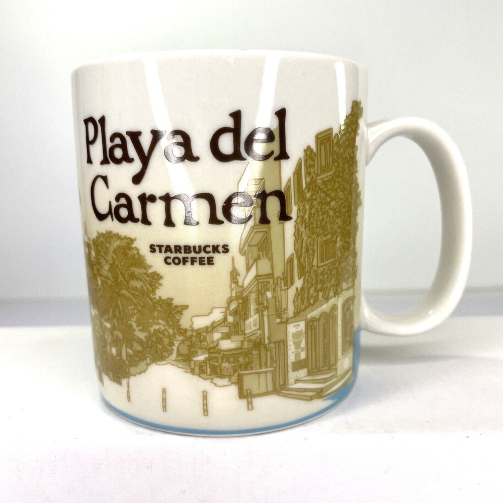 Starbucks Playa del Carmen Global Icon 2014 Collector Series‎ Coffee Mug 16 oz